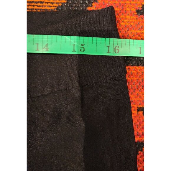 Forever 21 Women's Black Flared, Stretch Dress Pants Size L Made In USA - Picture 8 of 14